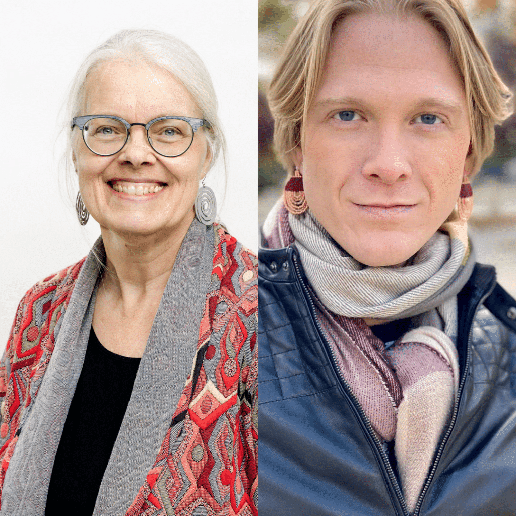 Spliced image of Charlene and Zachary